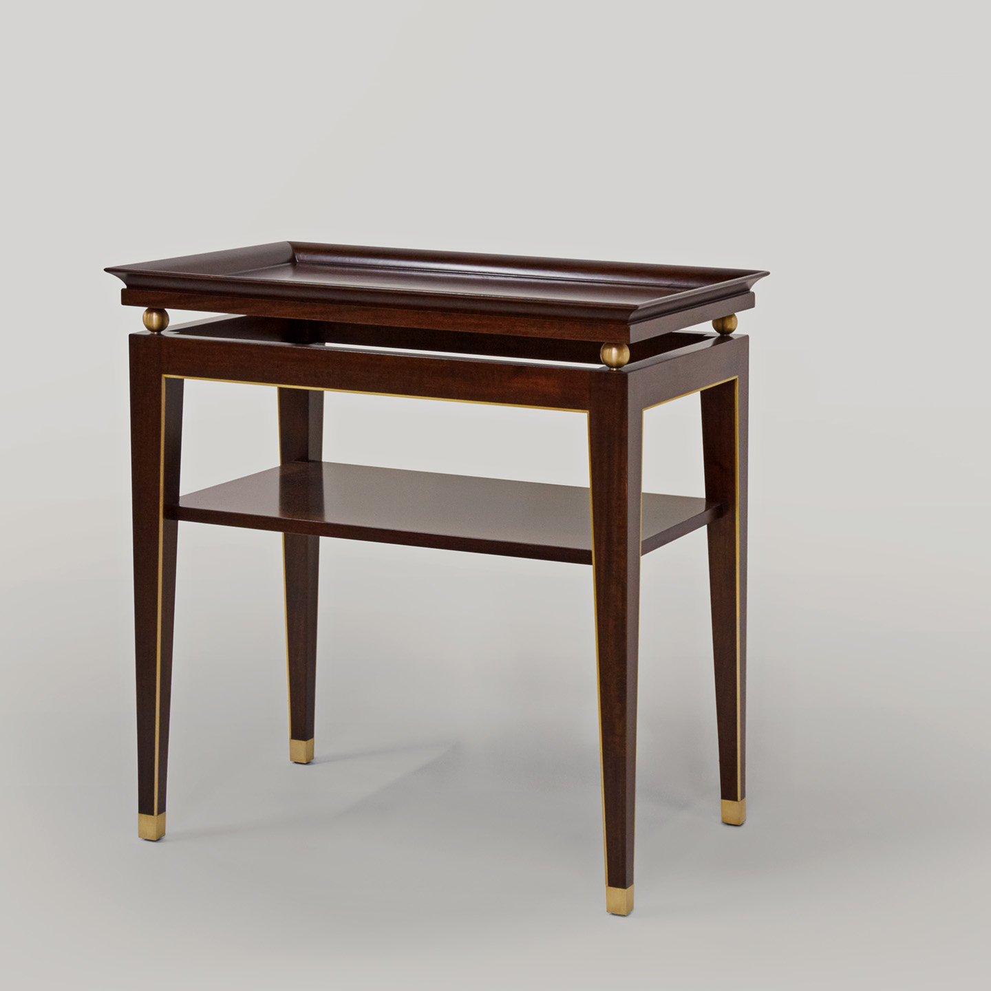 Art Deco Table d’appoint style Eugène Printz en Acajou Honduras